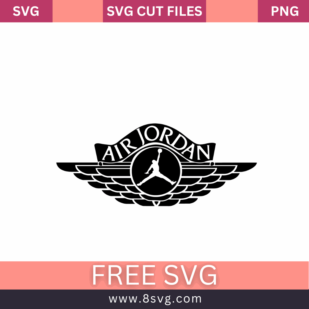 Free AIR JORDAN SVG Free Cut File download - High Quality SVG Cut File for Cricut, Silhouette, Cameo