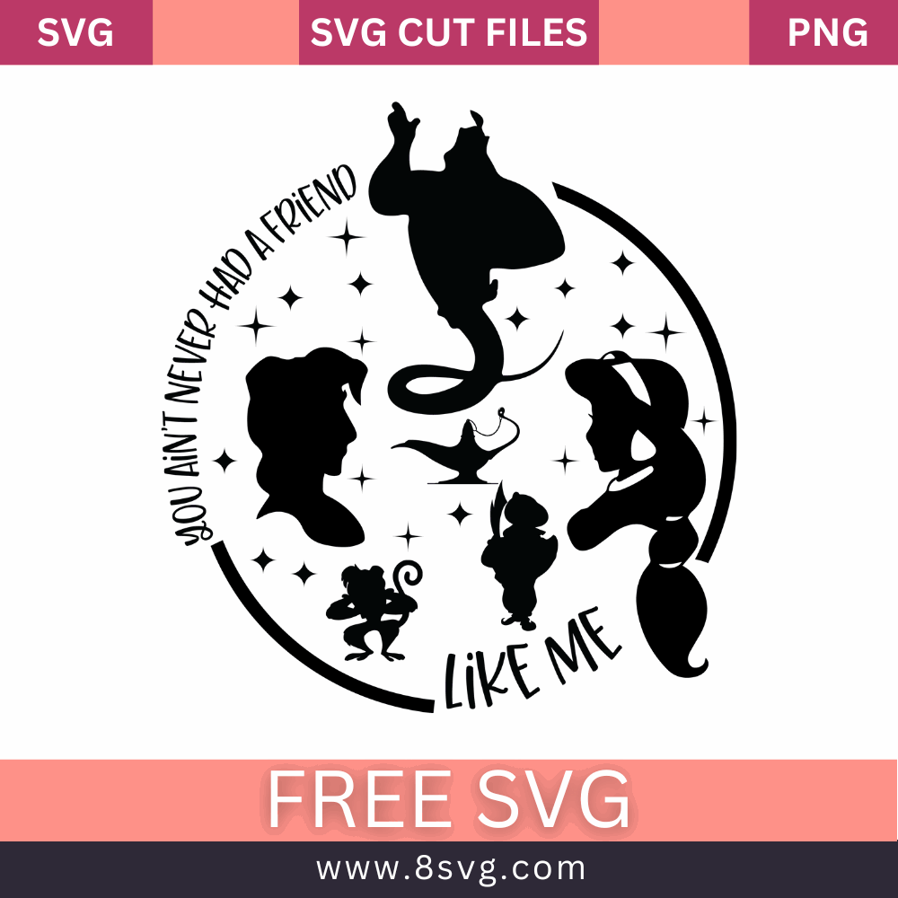 Aladdin SVG Free Cut File Download