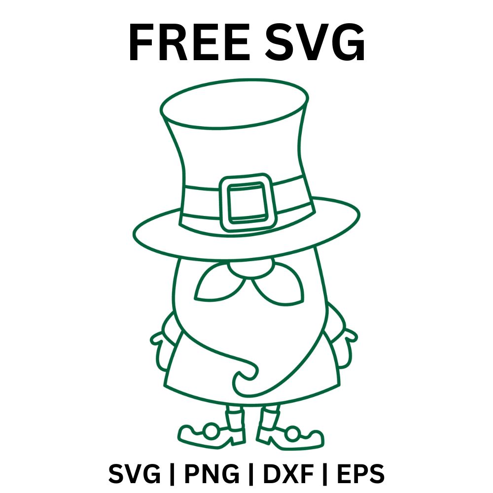 Free Lucky Charm St. Patrick's outline Day SVG-8SVG