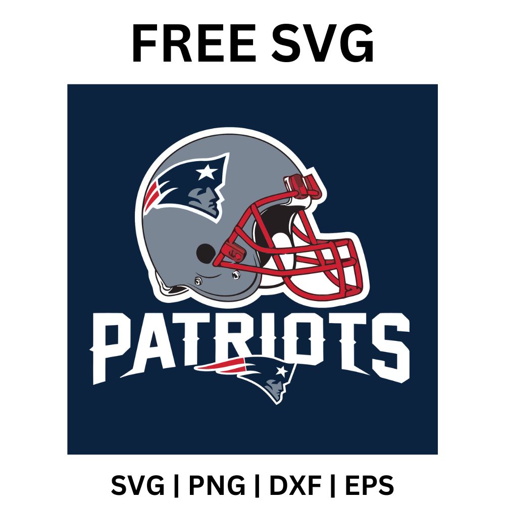 cricut football helmets Patriots Football Helmet SVG Free