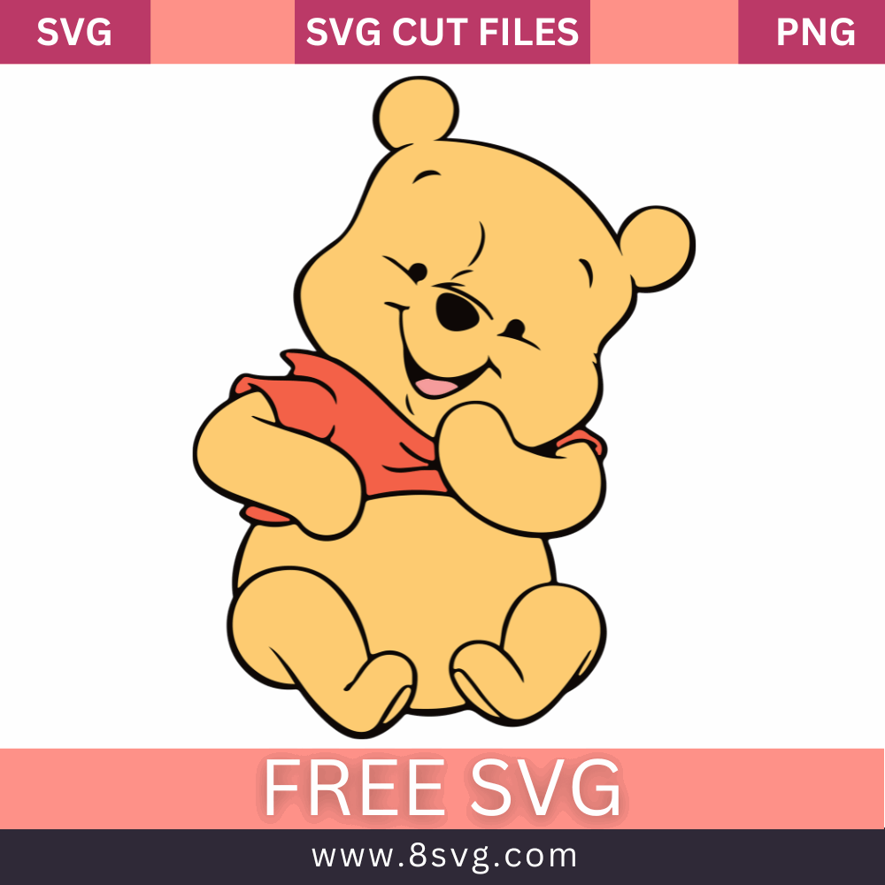 Winnie The Pooh layered Svg Free cut file Download