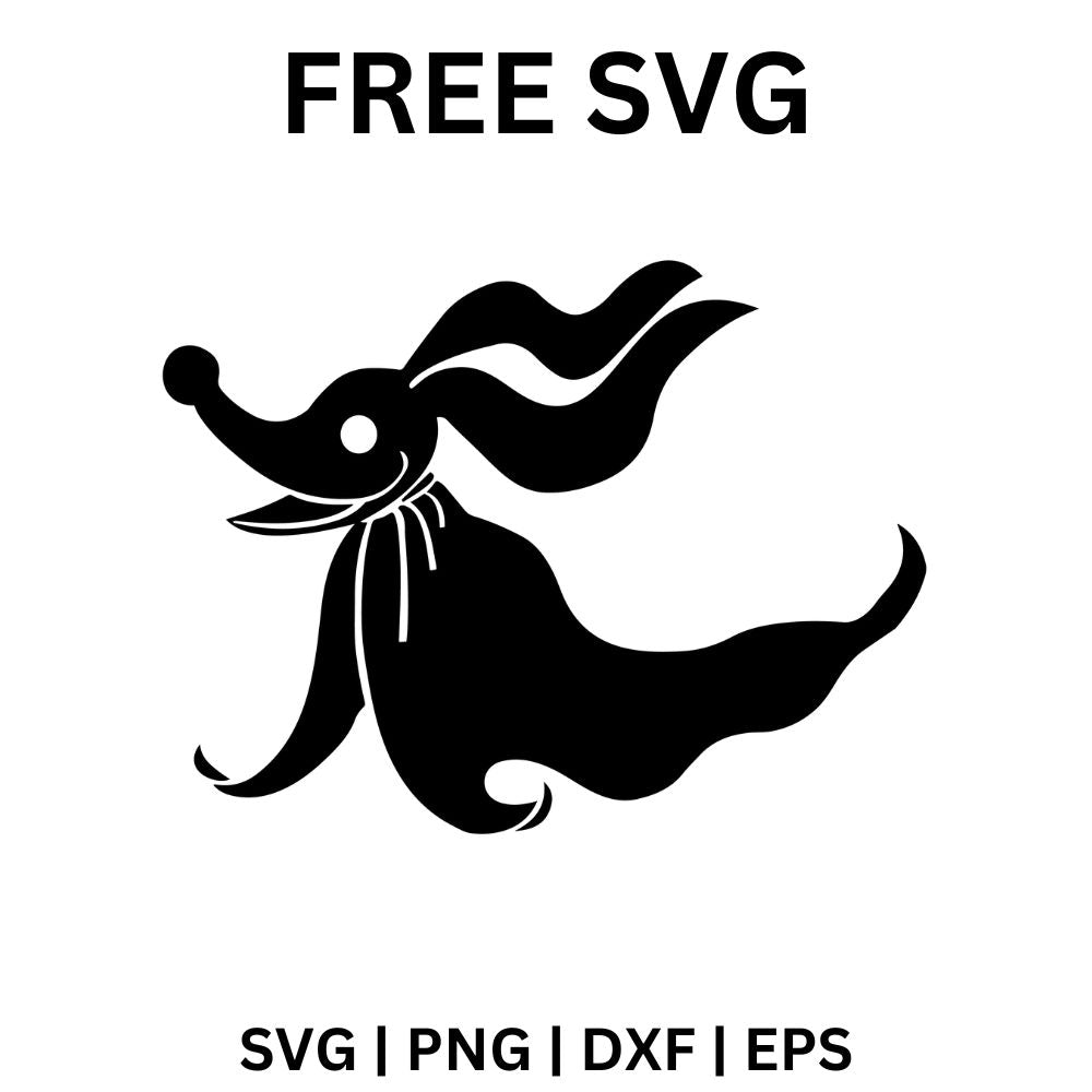 Zero the Ghost Dog SVG Free | Flying Halloween Dog Design for Cricut & Silhouette