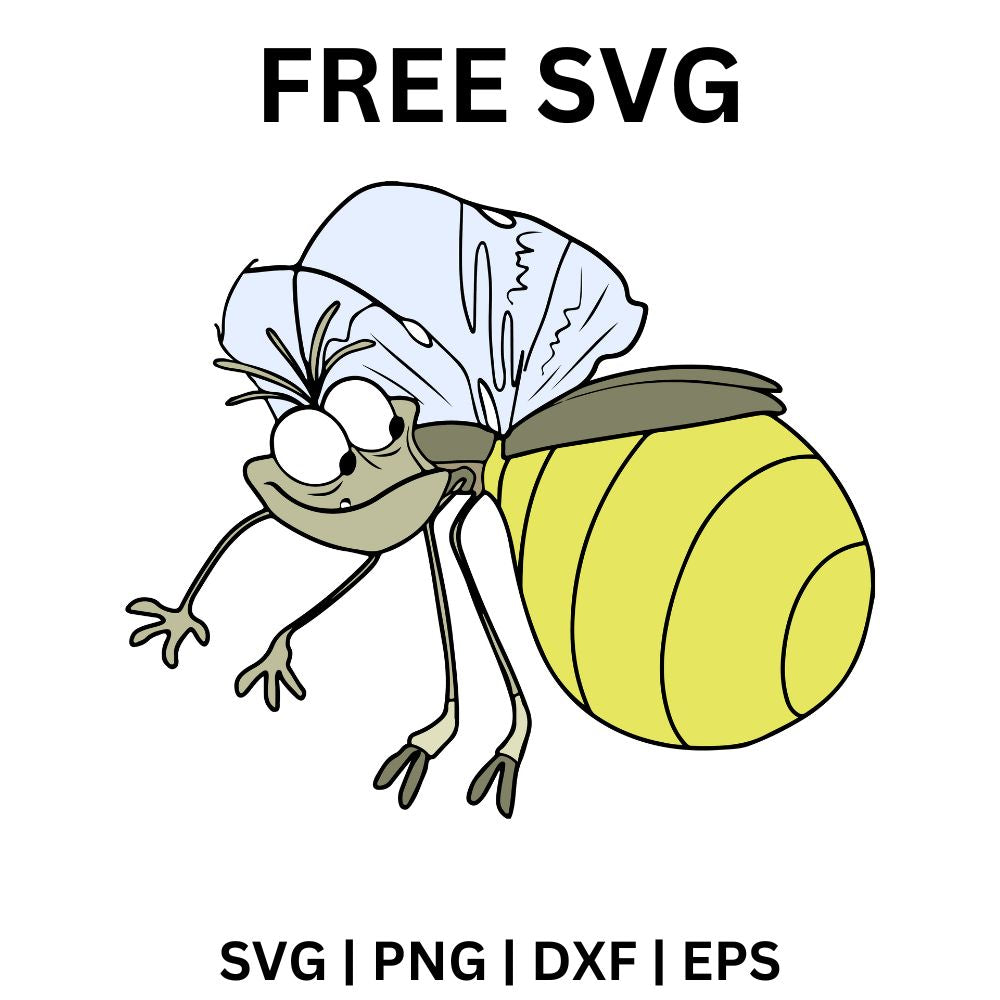 Ray Smiling SVG Free | Happy Firefly Clipart for Cricut & Silhouette