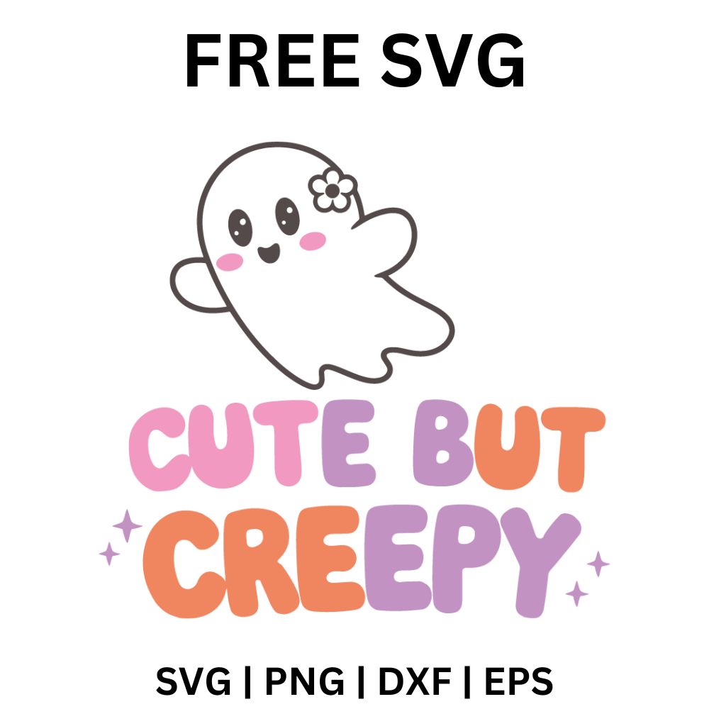 Cute but Creepy Halloween SVG Free Cut File for Cricut & Silhouette-8SVG