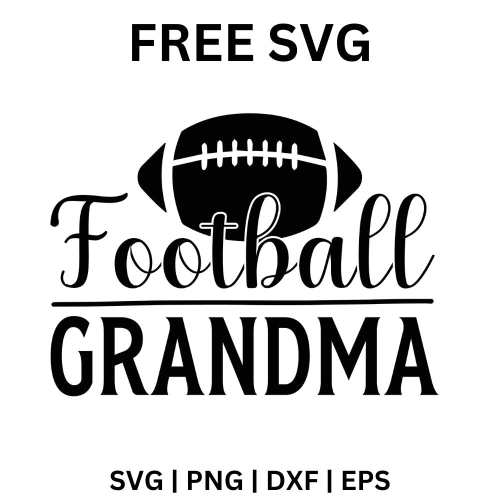 Football Grandma SVG Free Cut File for Cricut & Silhouette-8SVG