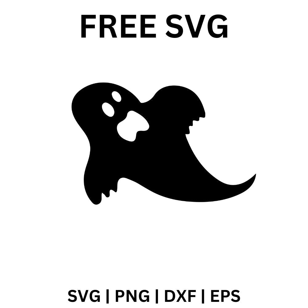 Ghost Couple SVG Free | Cute Halloween Ghost Pair for Cricut & Silhouette