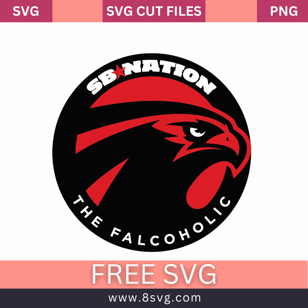 The Falcoholic Logo SVG, Atlanta Falcons Football Vector