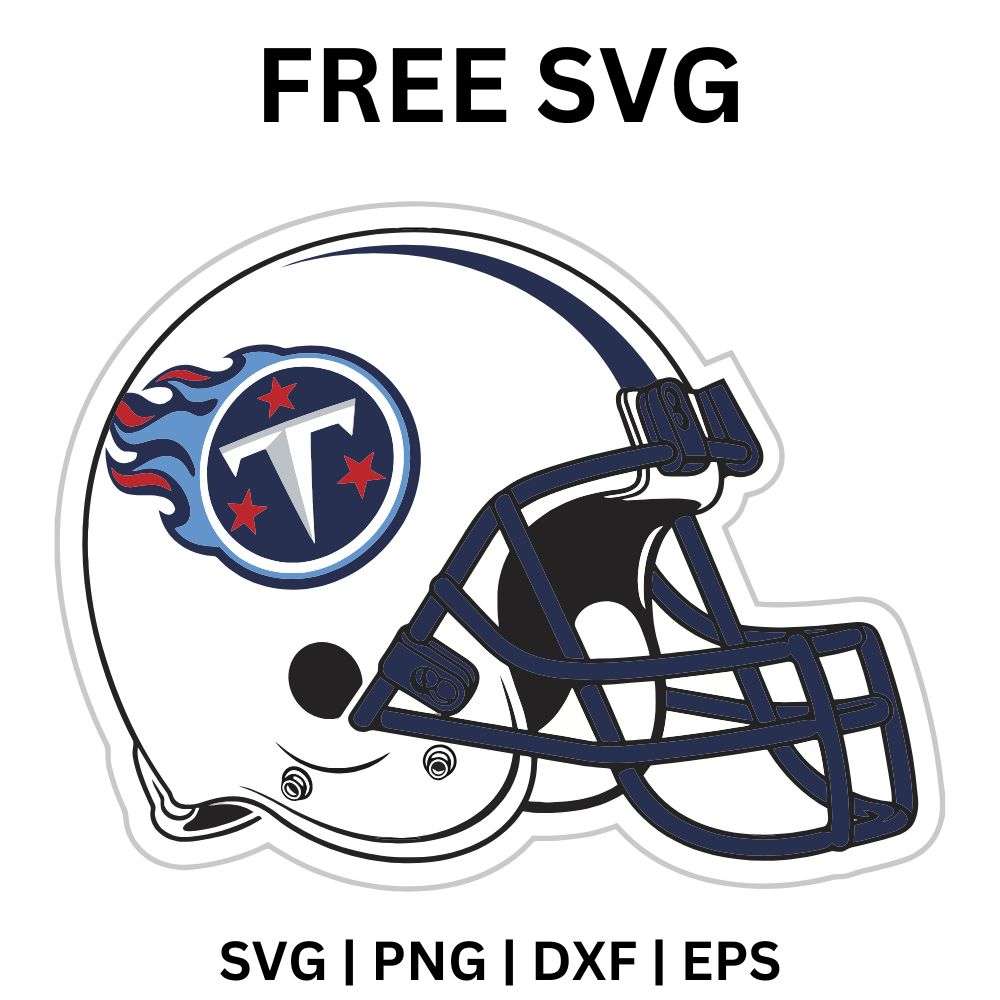 Tennessee Titans SVG Free | Football Helmet Design for Cricut & Silhouette