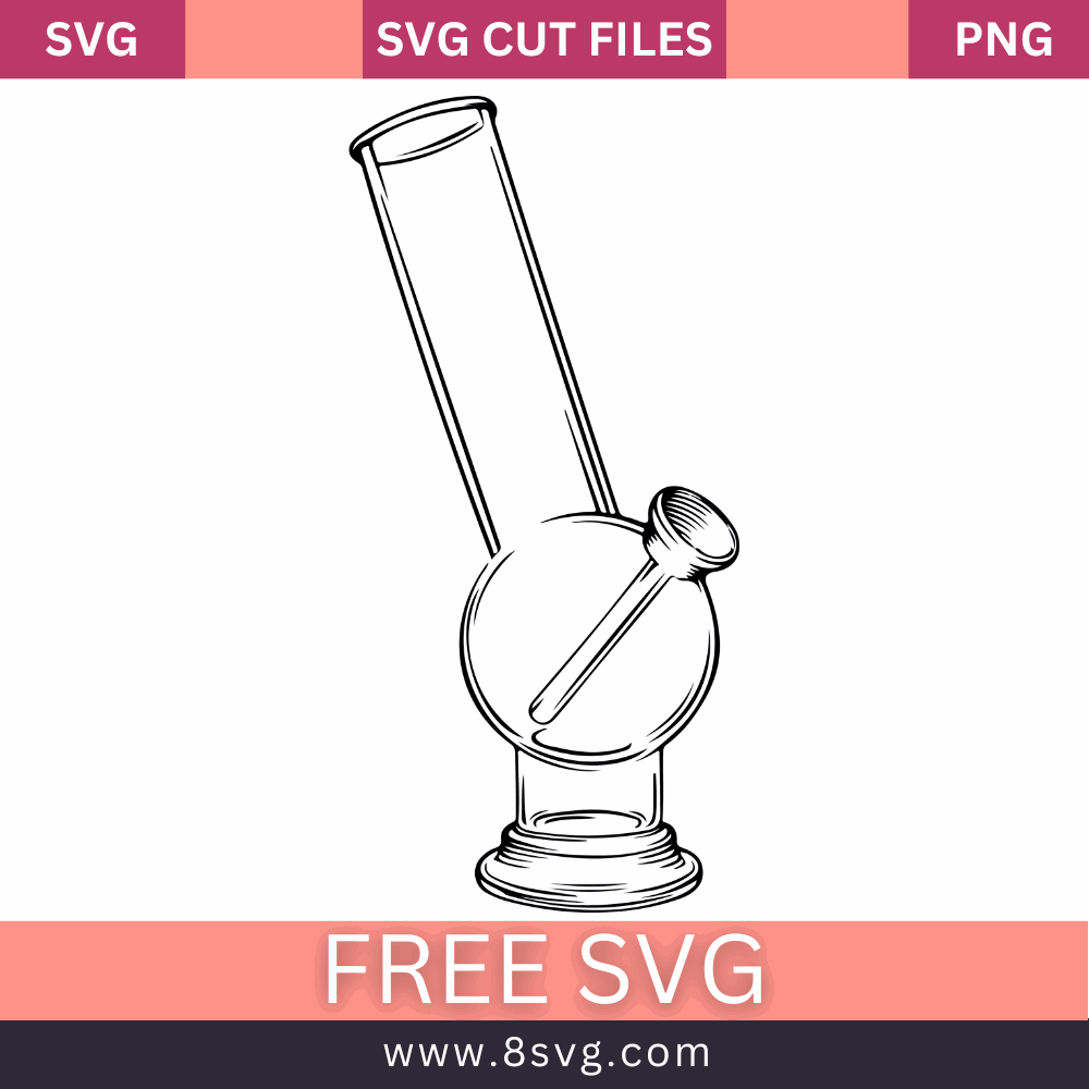 Bong Smoking Marijuana SVG Free Stoner 420 Design Deligh!
