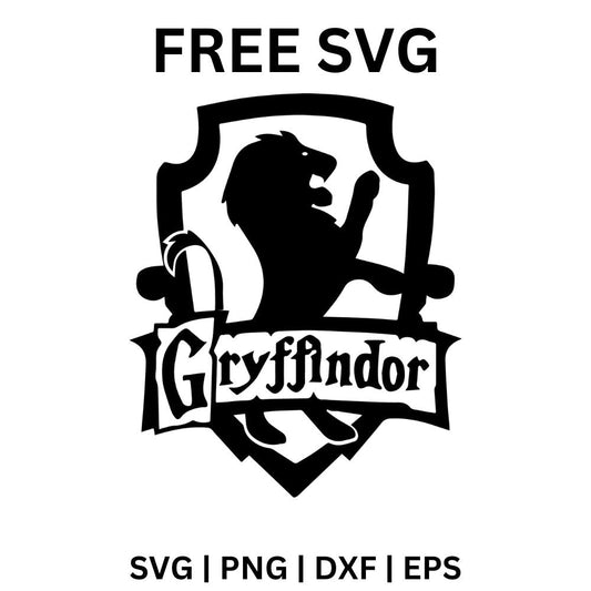 Gryffindor SVG Free | Brave House Crest Cut File for Cricut & Silhouette