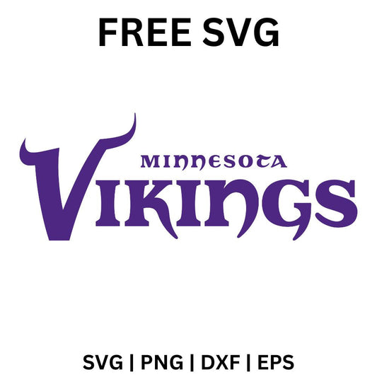 Minnesota Vikings Text SVG Free | Iconic Team Font Style for Cricut & Silhouette