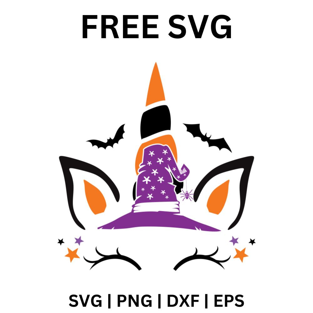 Halloween Unicorn SVG Free File for Cricut & Silhouette-8SVG