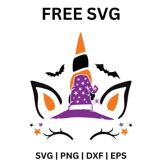 Halloween Unicorn SVG Free File for Cricut & Silhouette