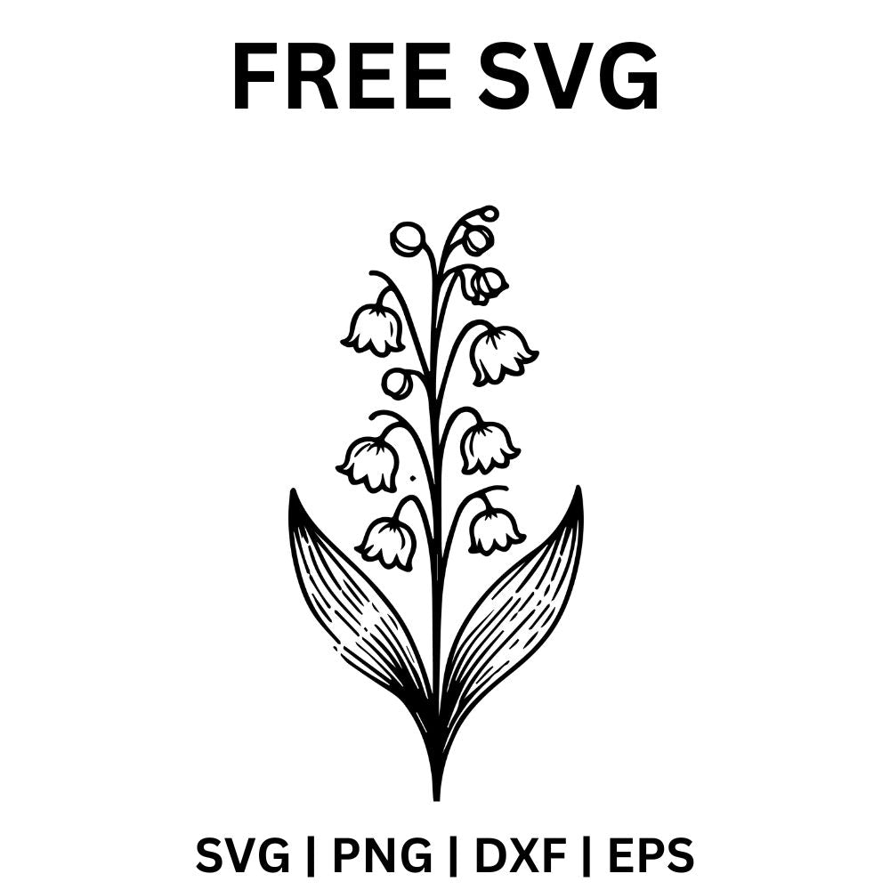 Lily of the Valley SVG Free for DIY Home Projects