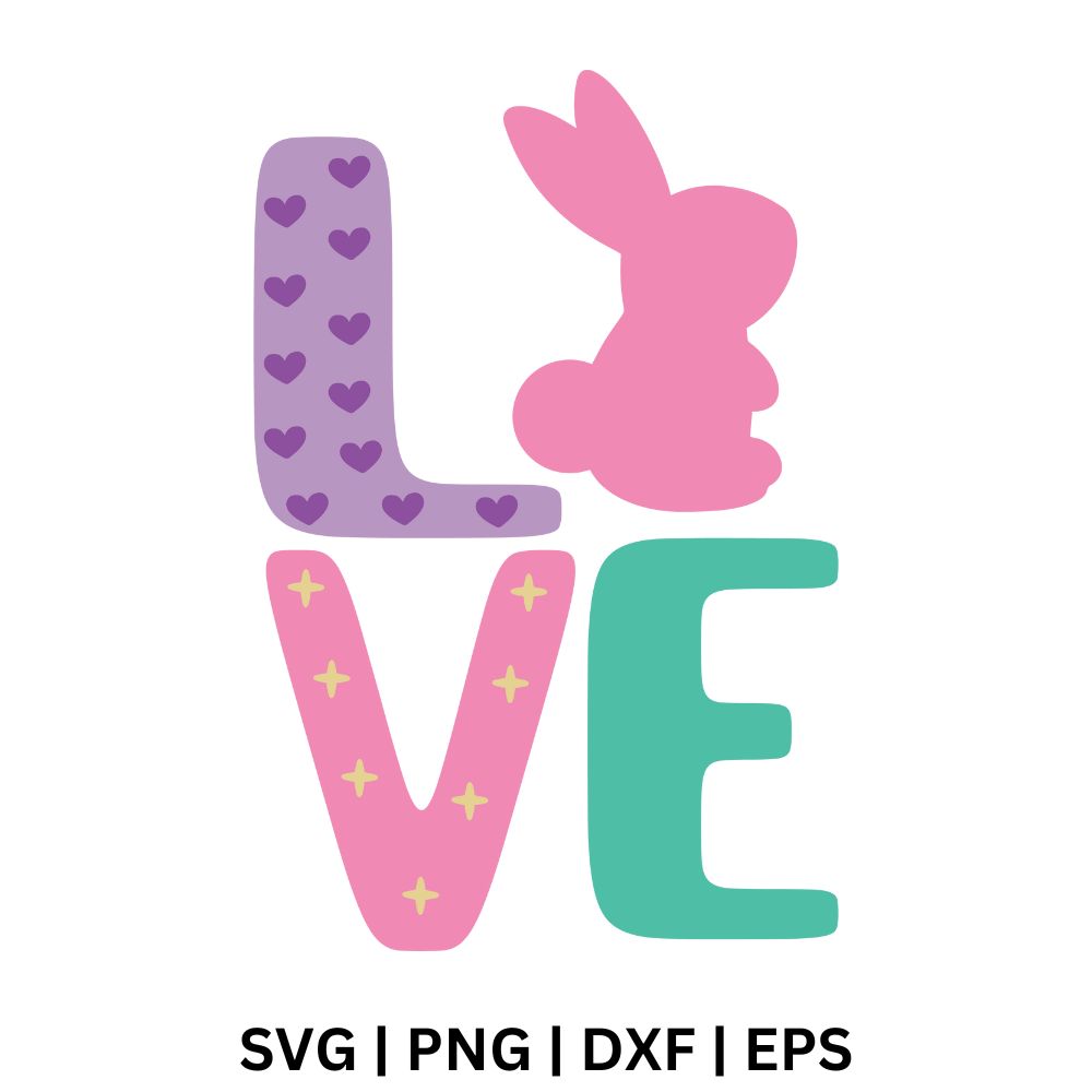 Love Easter SVG Free File for Cricut & Silhouette-8SVG