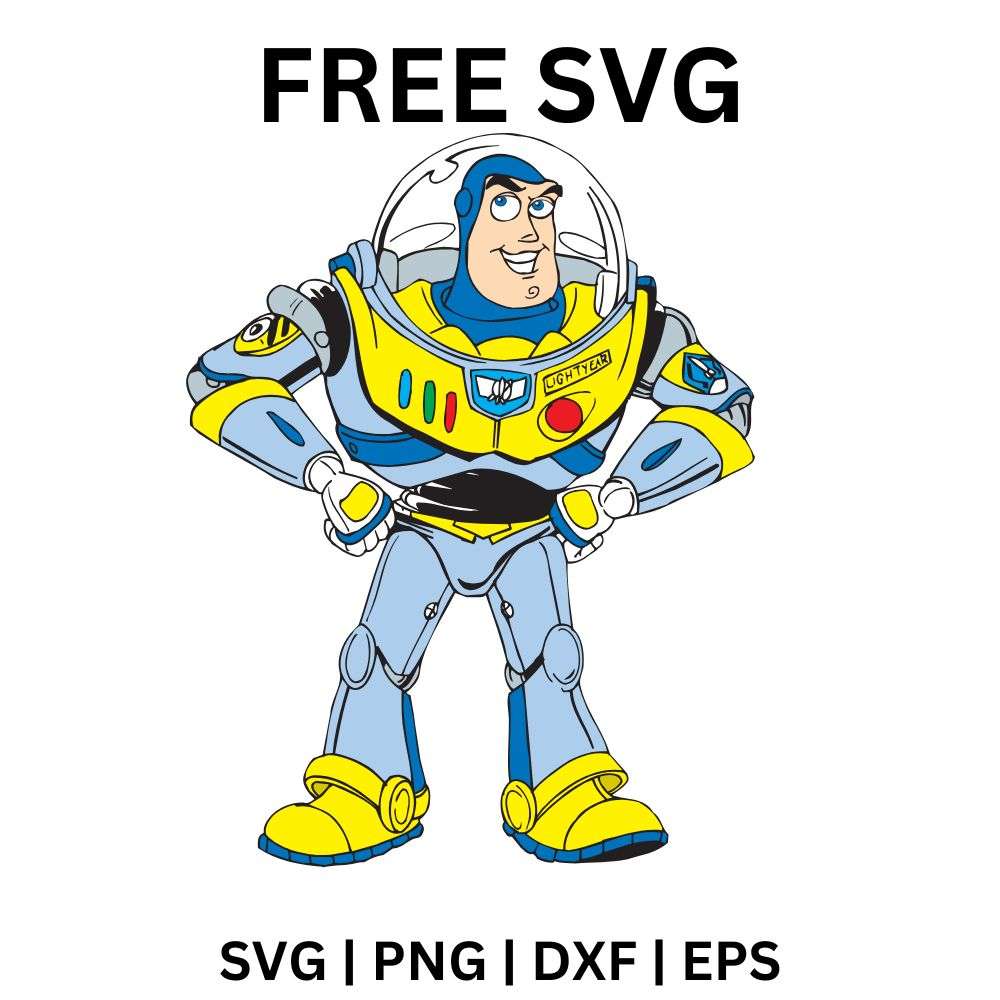 Buzz Lightyear SVG Free | Space Ranger Hero Design for Cricut & Silhouette