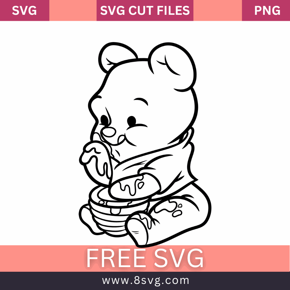 Classic Winnie The Pooh Svg Free cut file download