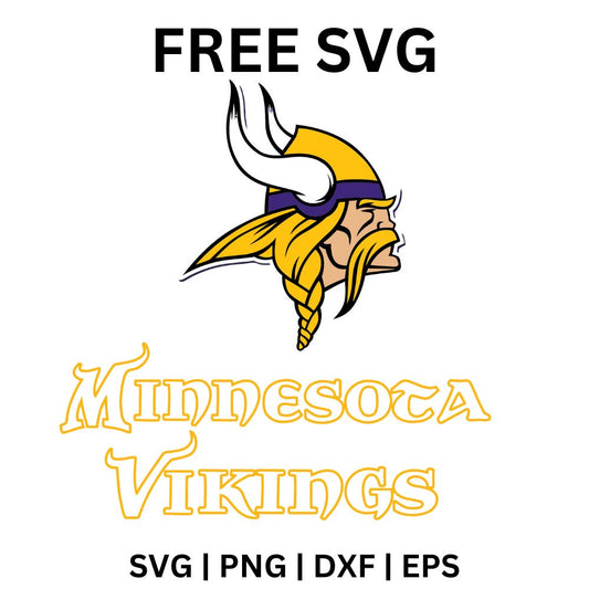Minnesota Vikings Retro Logo SVG Free | Vintage Sports Team Design for Cricut & Silhouette
