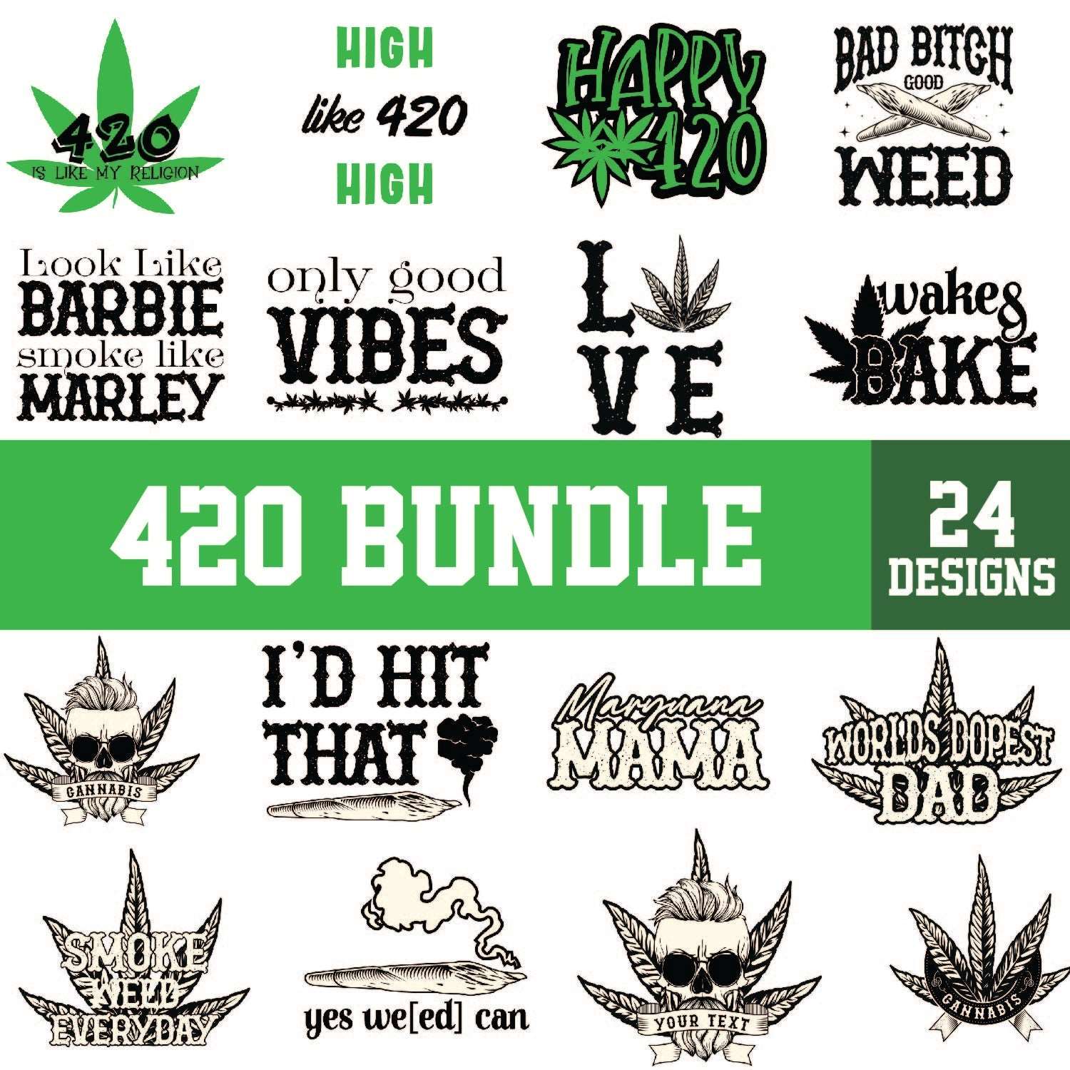 plant pot sayings svg 420 bundle 24+ svg cut files – 8SVG