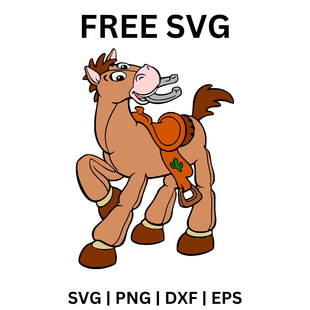 Bullseye Horse SVG Free | Woody’s Loyal Horse Cut File for Cricut & Silhouette