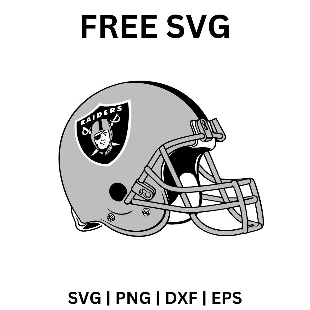 Raiders Football Helmet SVG Free Cut File for Cricut & Silhouette-8SVG