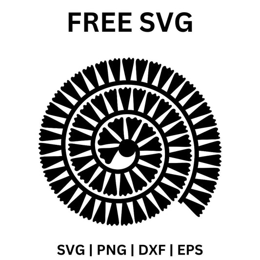 Intricate Paper Flower Craft Template SVG Free for Cricut & Silhouette