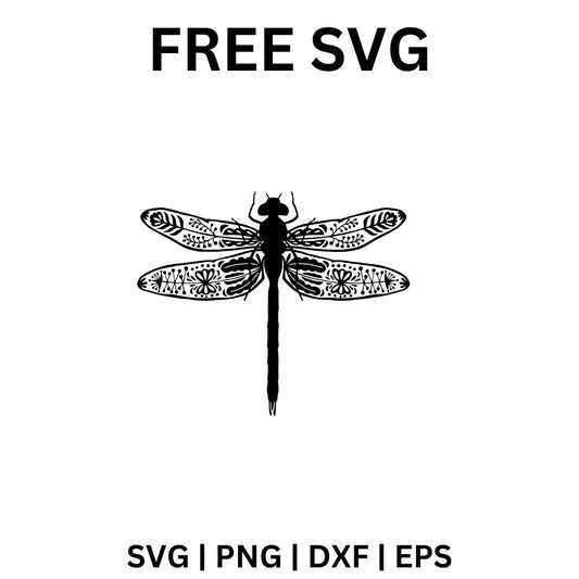 Dragonfly SVG Free | Delicate Insect Cut File for Cricut & Silhouette