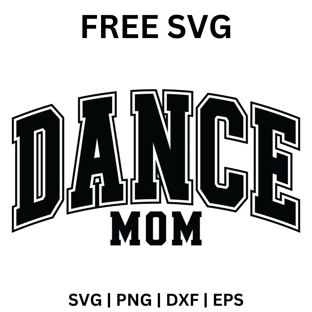 Dance Mom SVG Free | Cheer & Dance Team Mom Design for Cricut & Silhouette-8SVG