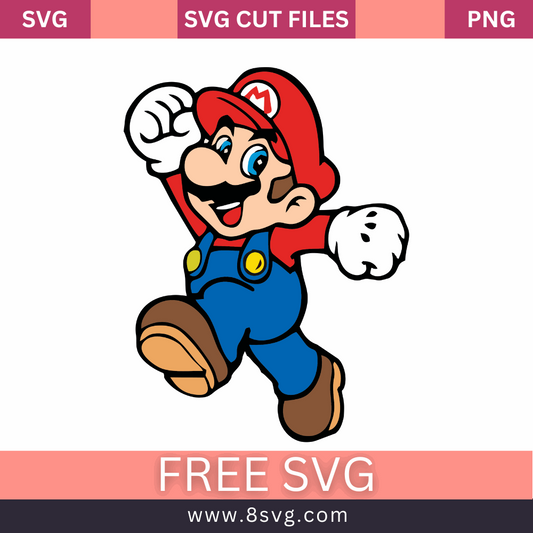 Classic Mario Vibes 2d Svg Free Cut File for Cricut