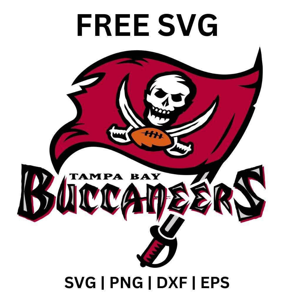 Tampa Bay Buccaneers Logo SVG Free | Fierce Pirate Flag Design for Cricut & Silhouette