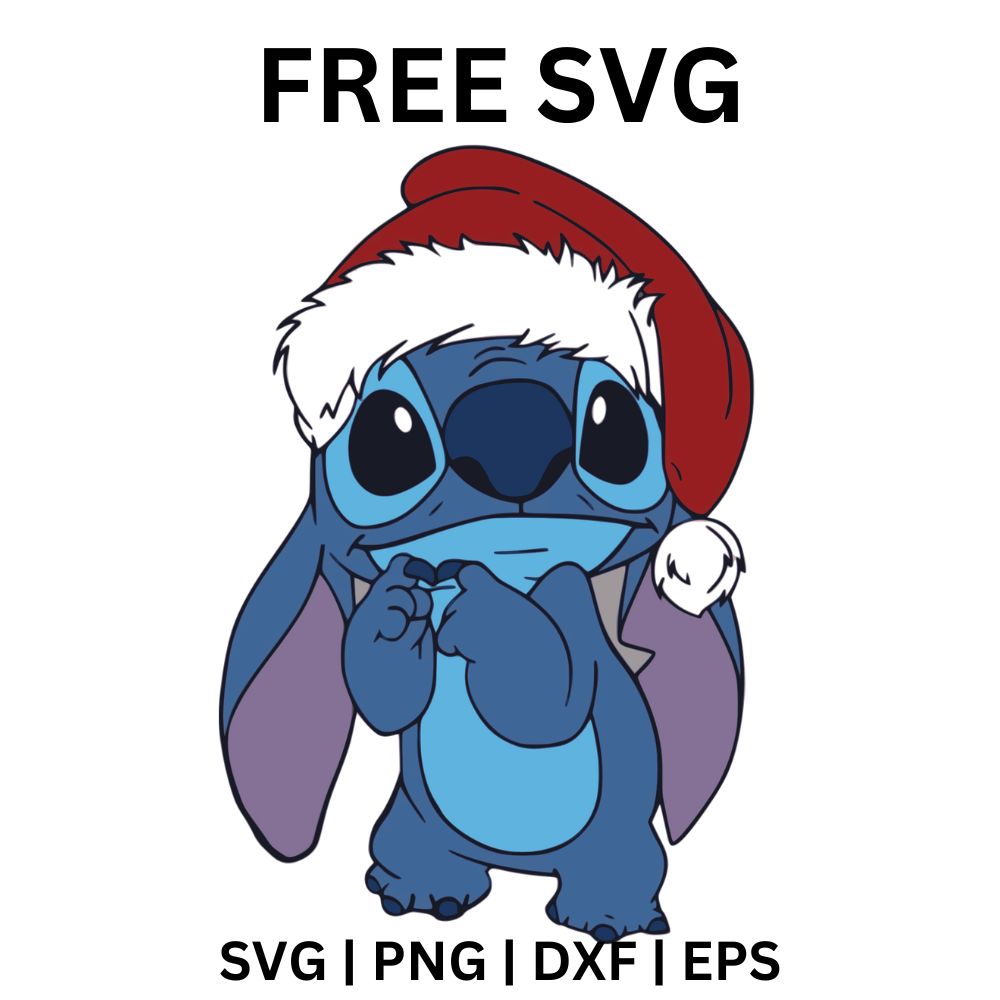 Stitch with Hot Cocoa SVG Free | Christmas Mug Design for Cricut & Silhouette