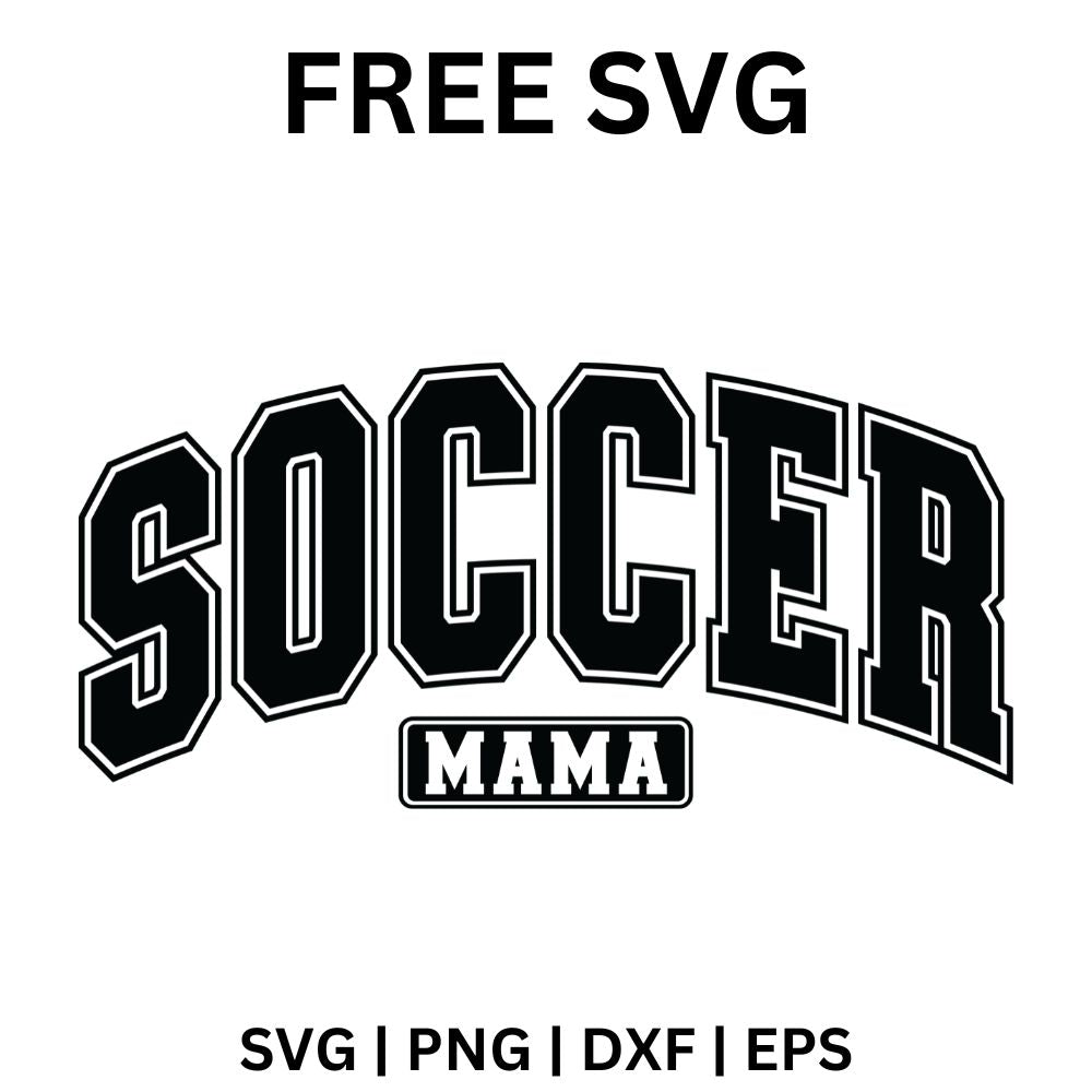 Soccer Mama SVG Free Cut File for Cricut & Silhouette-8SVG