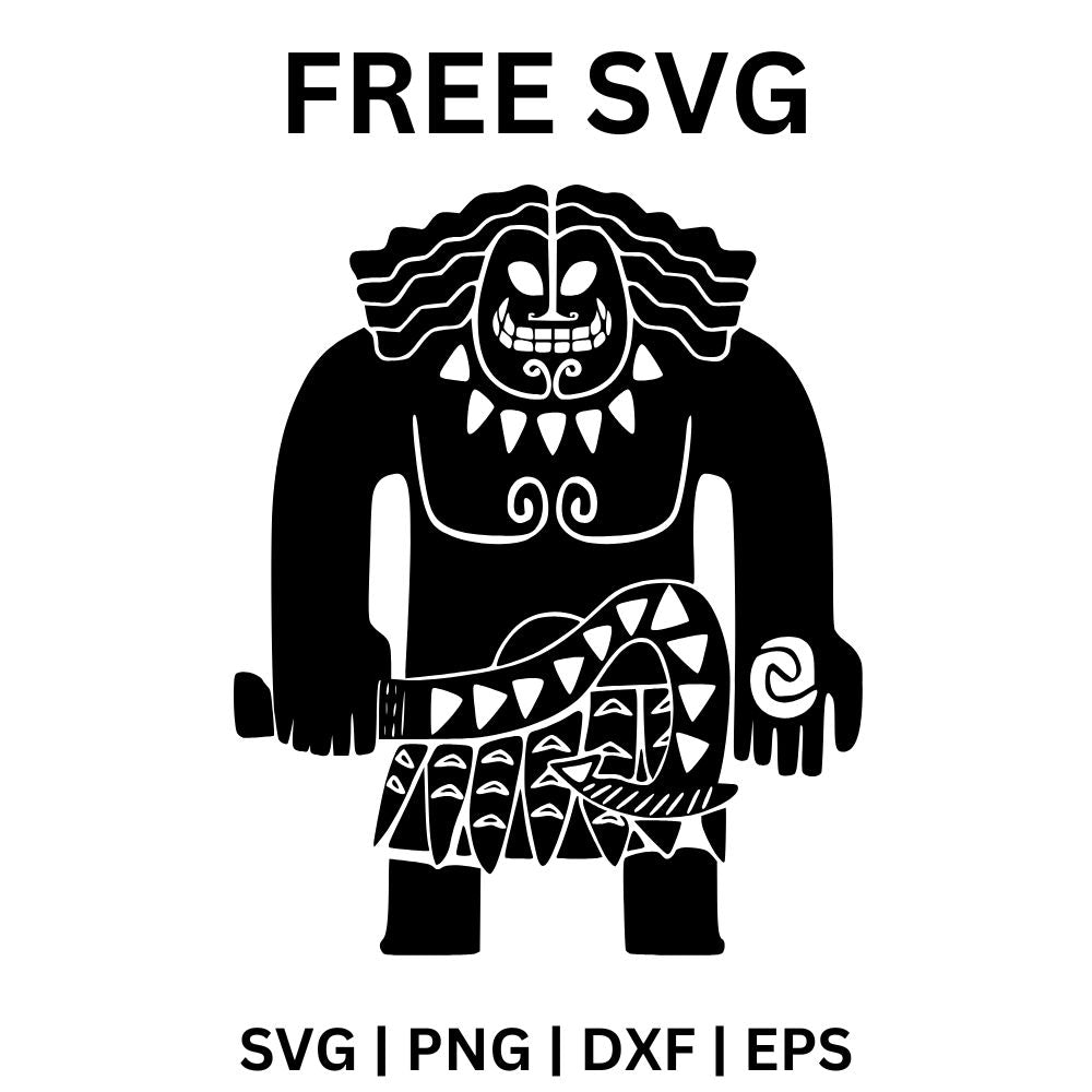 Te Kā SVG Free | Lava Monster Villain Silhouette for Cricut & Silhouette