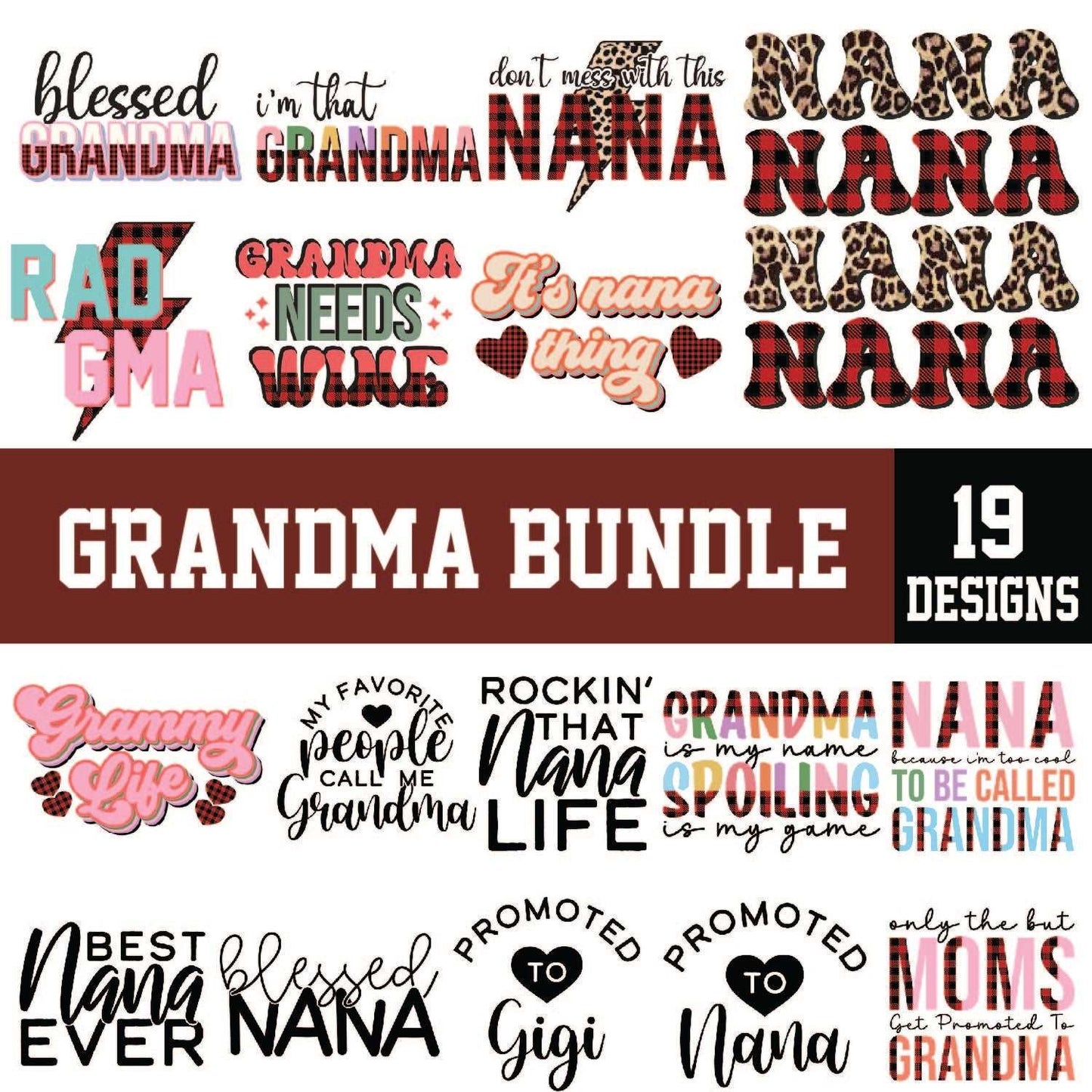 19+ Grandma Svg Bundle Cut Files For Cricut