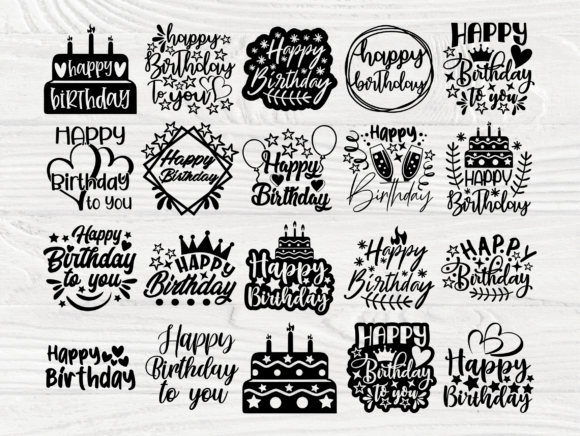 +120 Birthday svg Bundle- 8SVG