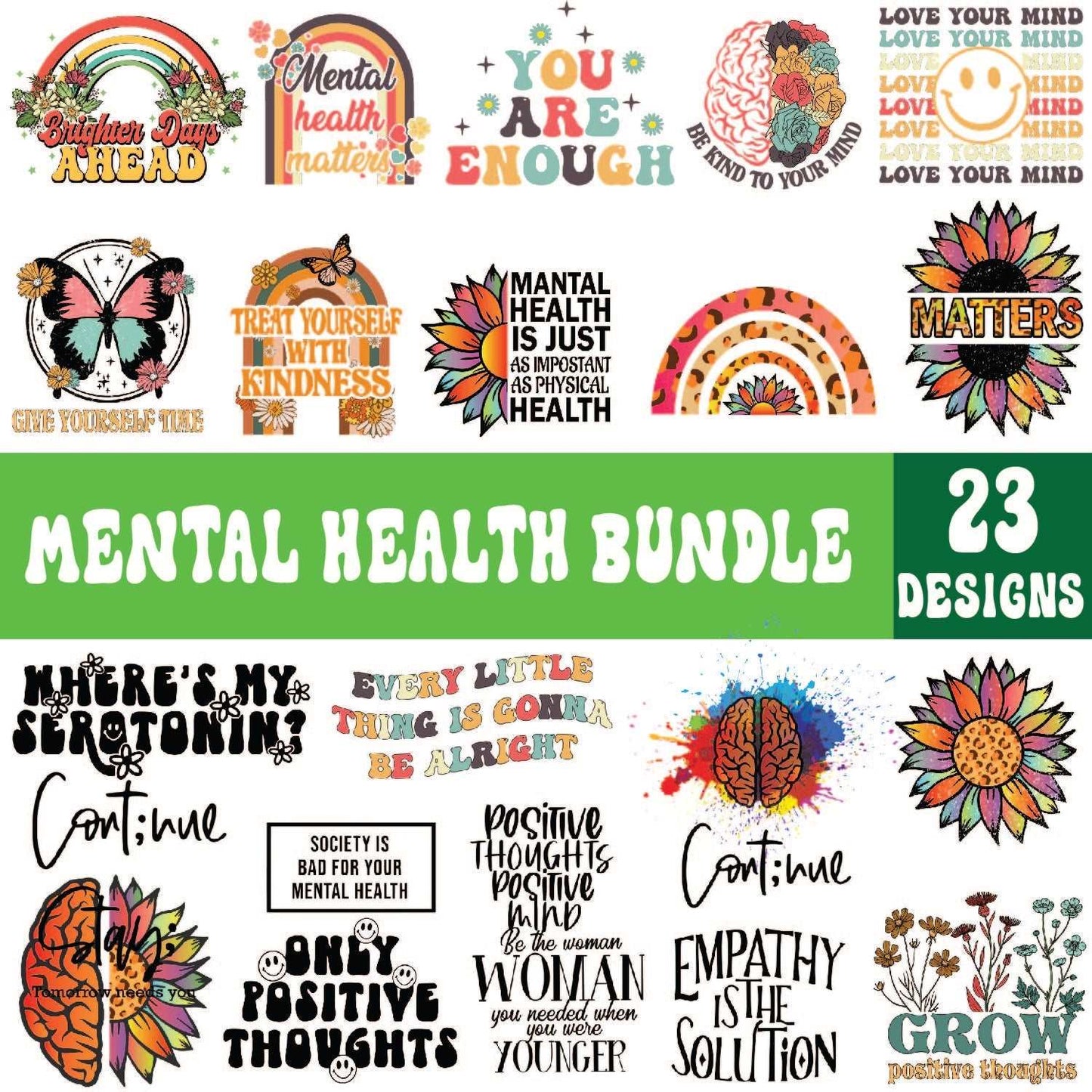 23+ Mental Health Svg Bundle Cut Files For Cricut