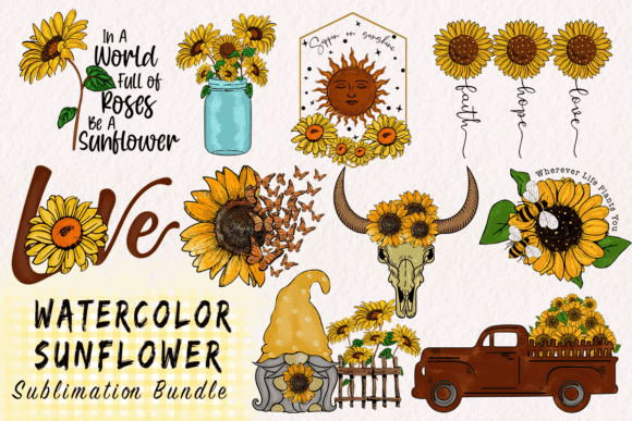 20 Sunflower svg bundle- 8SVG