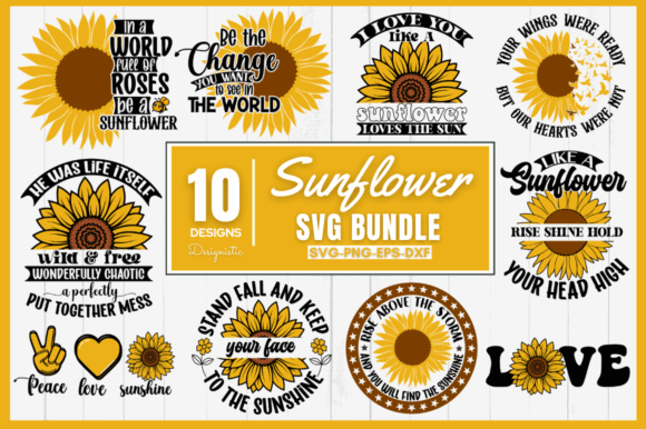 20 Sunflower svg bundle- 8SVG