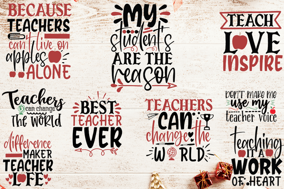 32 teacher svg bundle- 8SVG