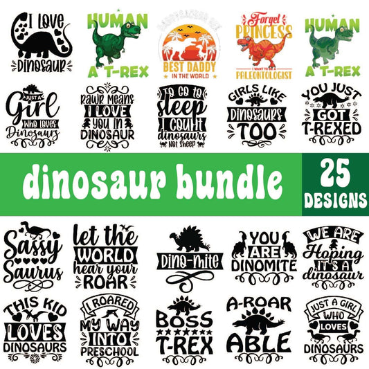 25+ Dinosaur Svg Bundle Cut Files For Cricut