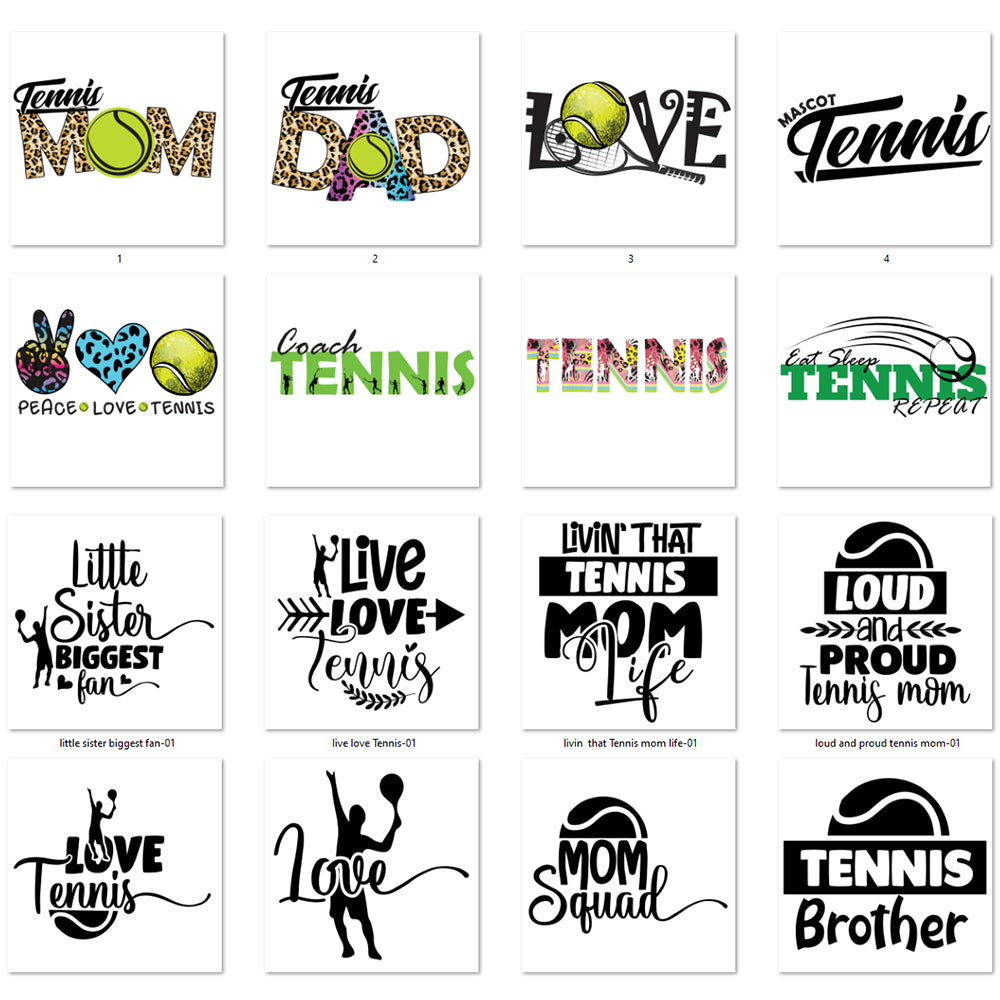 40+ Tennis Svg Bundle Cut File For Cricut