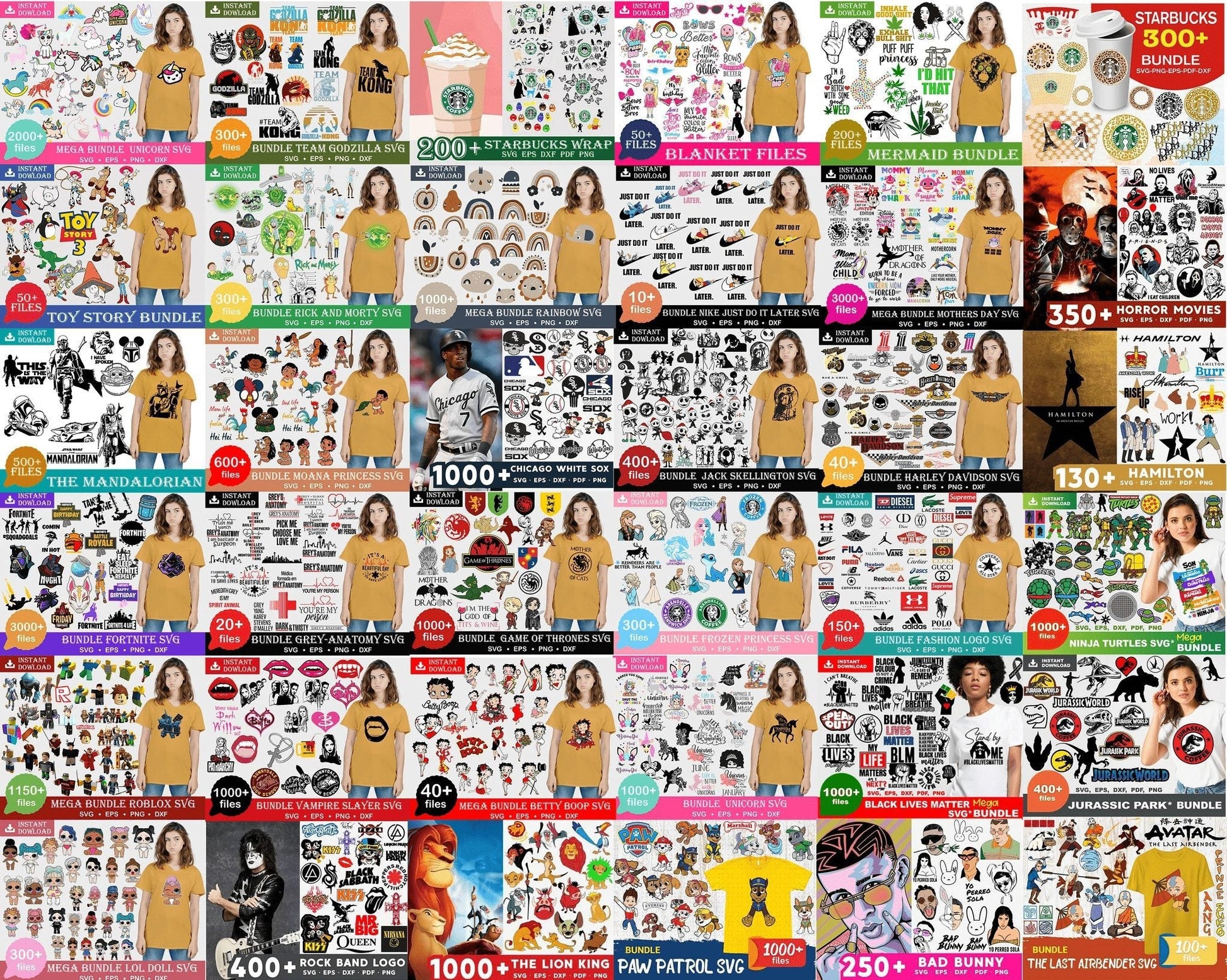 ALL FILE IN SHOP: +400,000 The Ultimate Svg Bundle- 8SVG