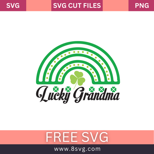 Lucky Grandma St. Patricks Day SVG Free And Png Download
