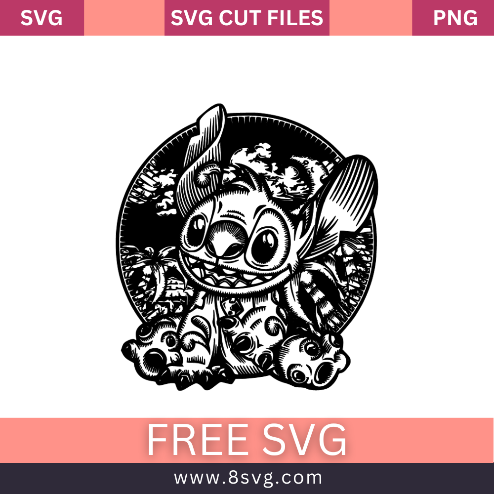 Stitch in the Clouds Svg Free Cut File For Cricut