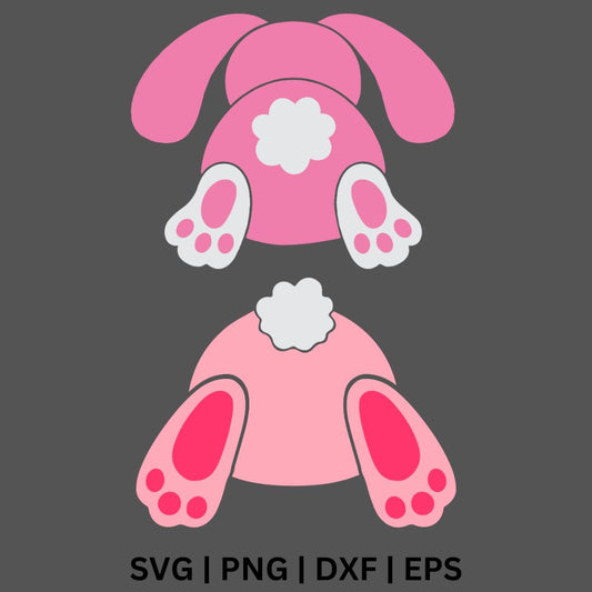 Bunny Butt SVG Free cut file and PNG for Cricut or Silhouette