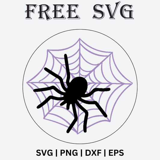 Cute Spider Halloween keychain SVG free and PNG
