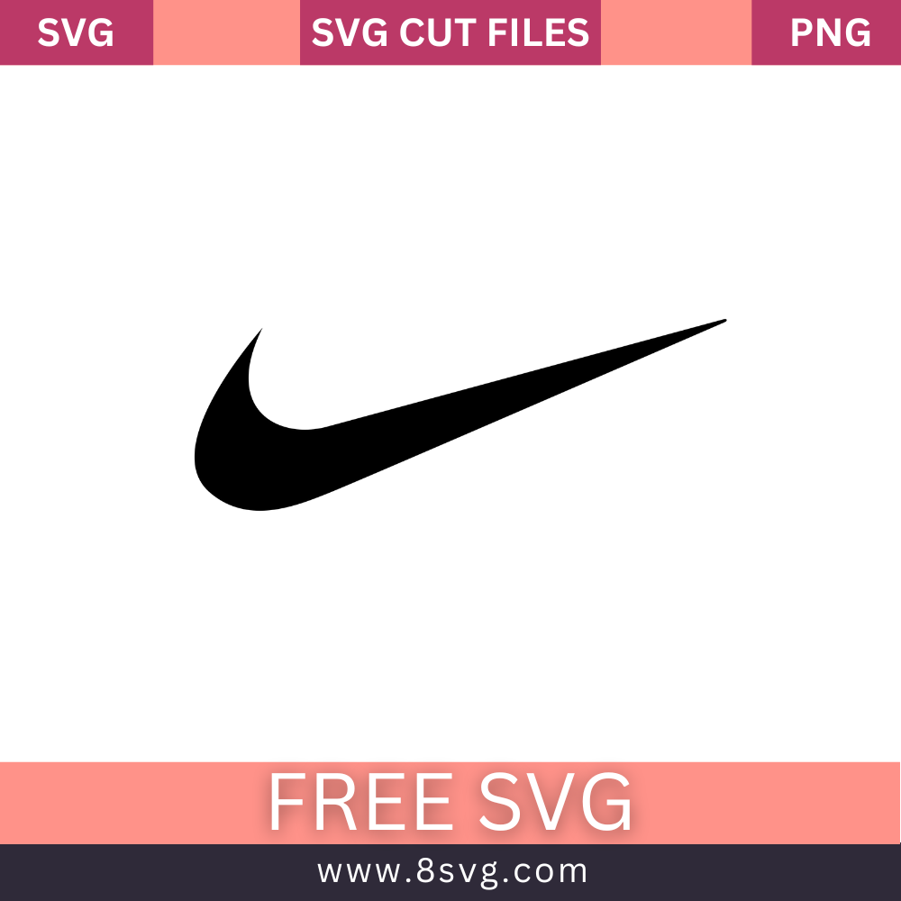 Swoosh letter SVG Design, Nike Svg File, Png, Instant Download