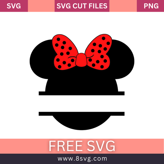 Minnie Mouse Disney Monogram Land Svg Free Cut File