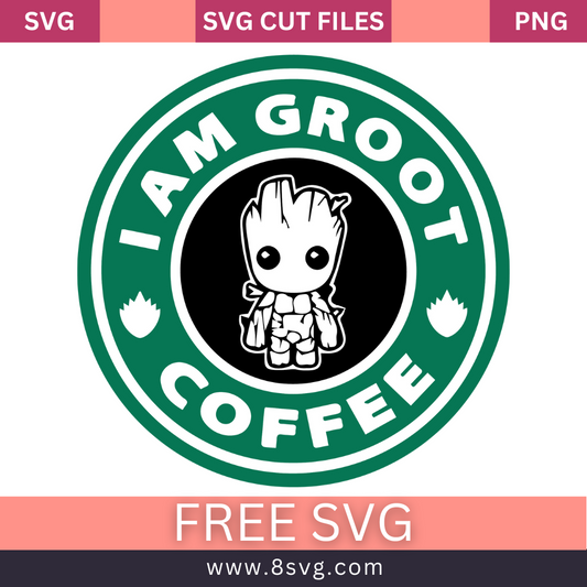 I Am Groot Coffee Gardens of The Galaxy SVG Free Cut File