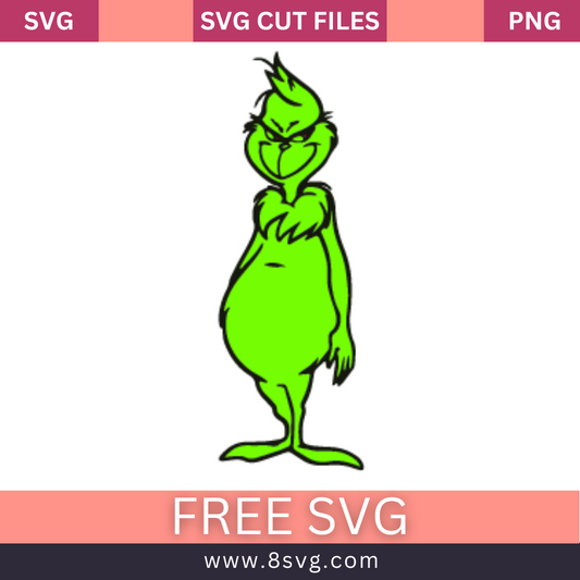 Grinch Naked SVG Free Cut File For Cricut
